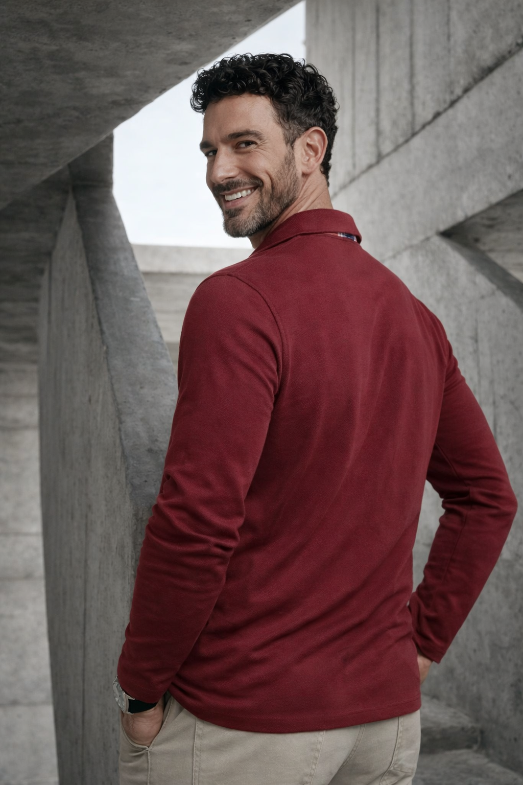 Eddy | Long Sleeve Polo Shirt