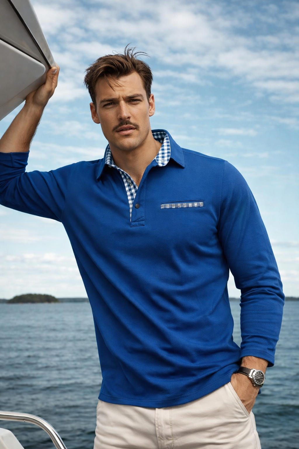 Eddy | Long Sleeve Polo Shirt