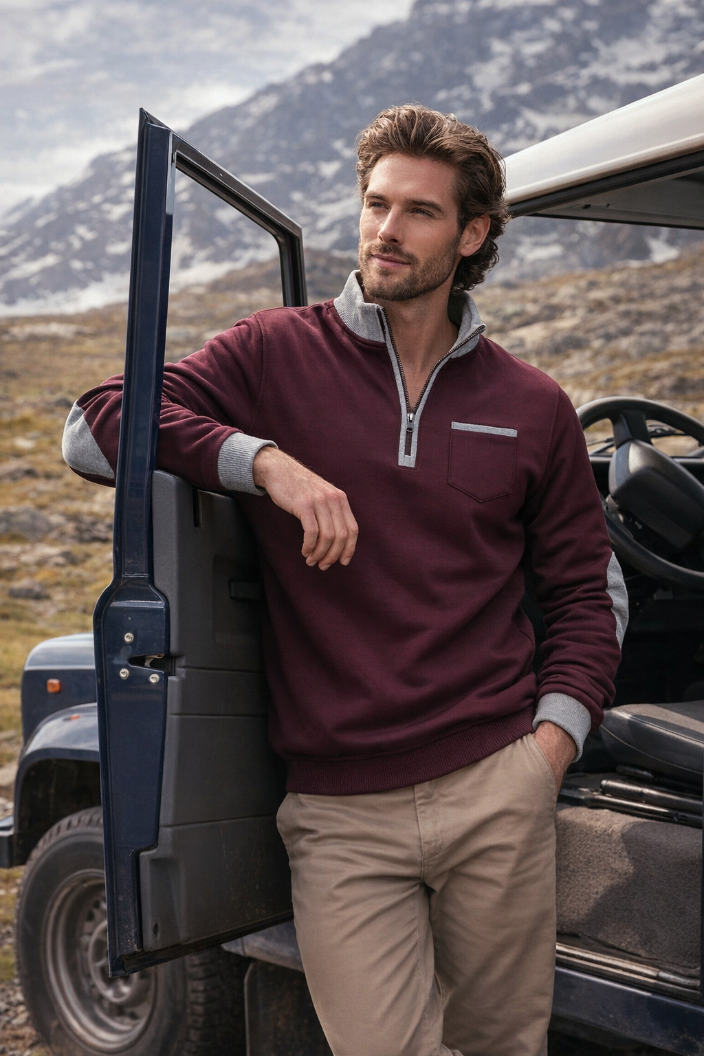 Lovas | Men's Pullover with Half-Zip