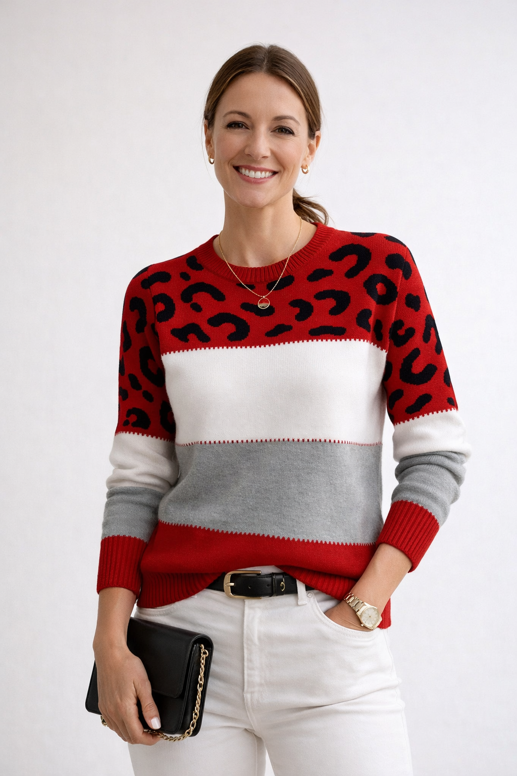 Valmont | Elegant Leopard Sweater