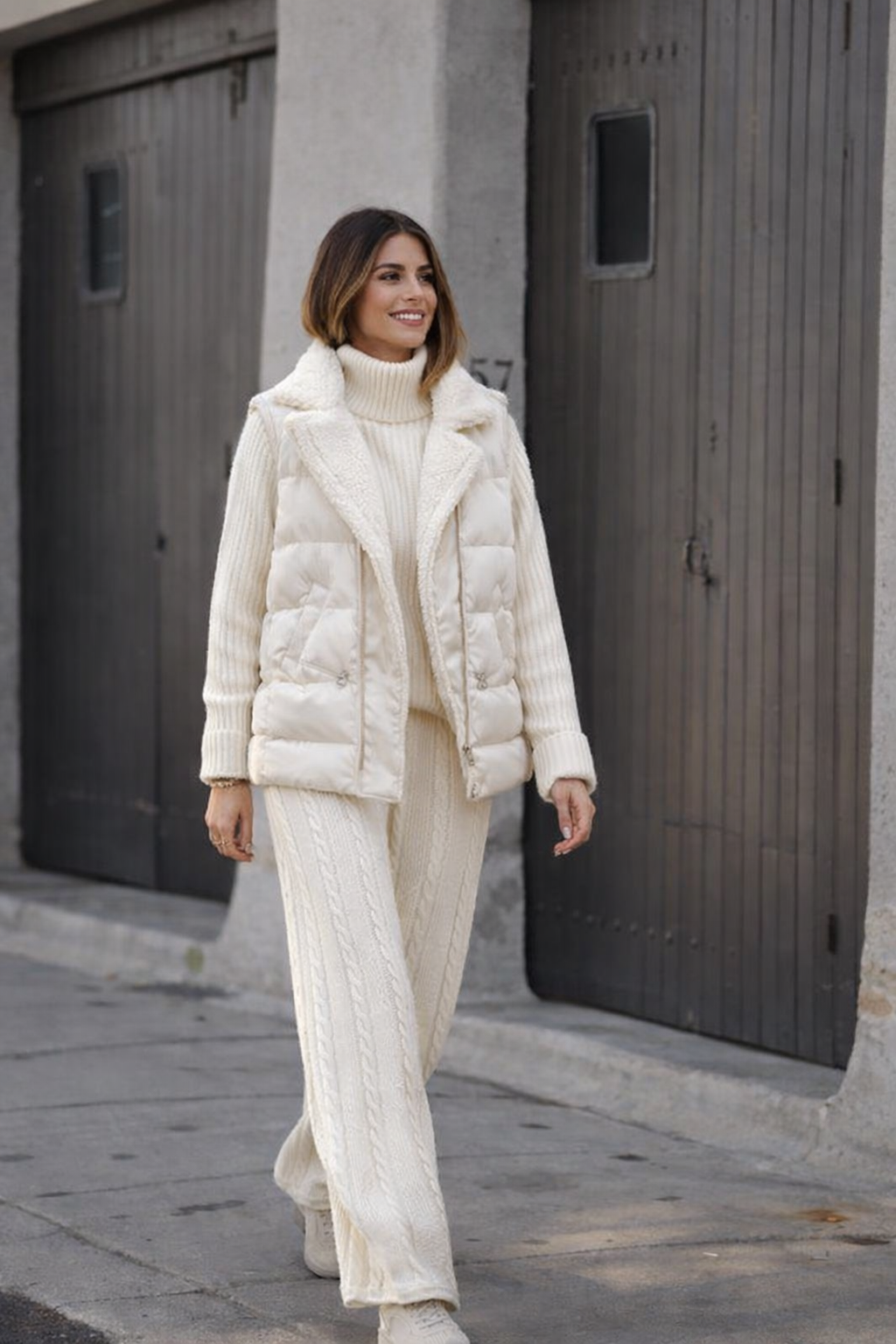 Ines | Three-Piece Women's Knit Set with Vest