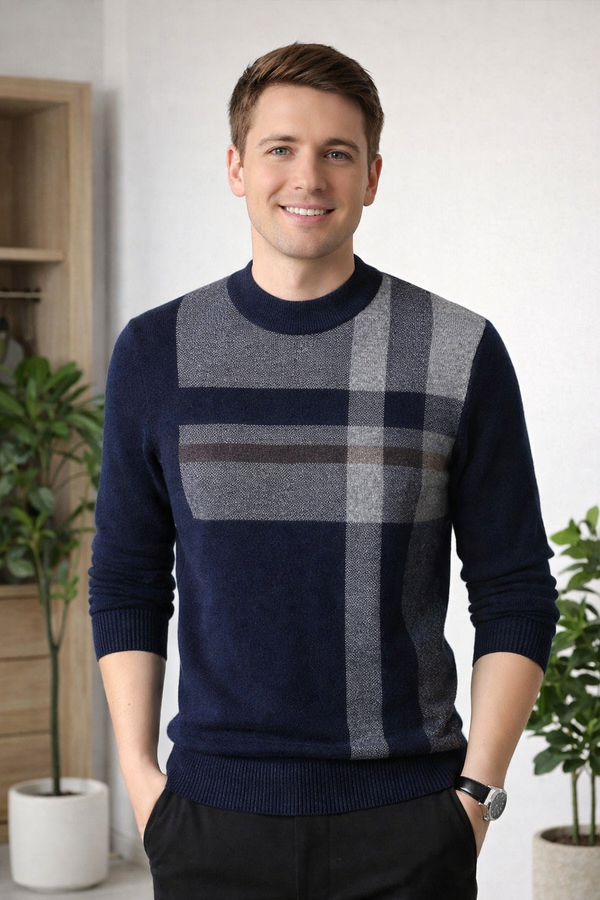Joshua | Cashmere Blend Sweater Crew Neck Top