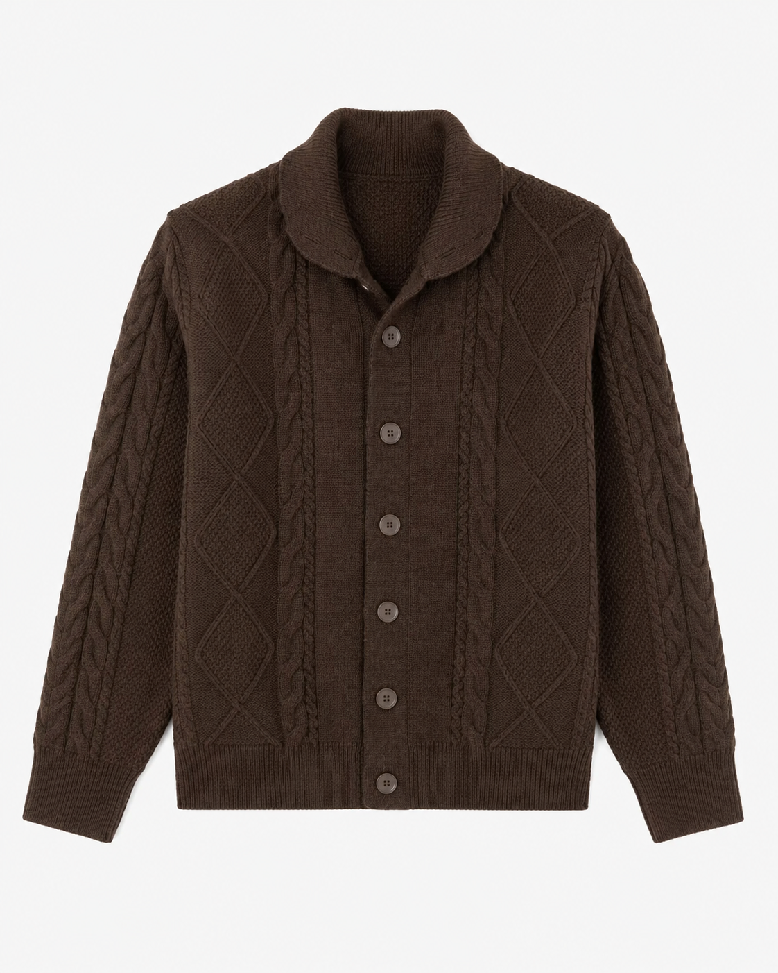 Phillip | Cable Knitted Cardigan