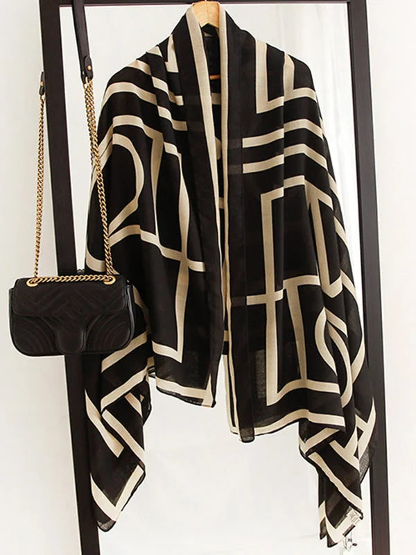 Madison | Printed Stylish Sun-Proof Silk Scarf