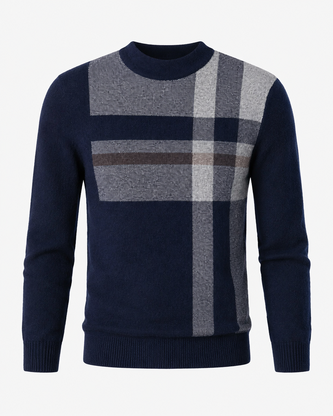 Raul | Plaid Pattern Cashmeremix Sweater