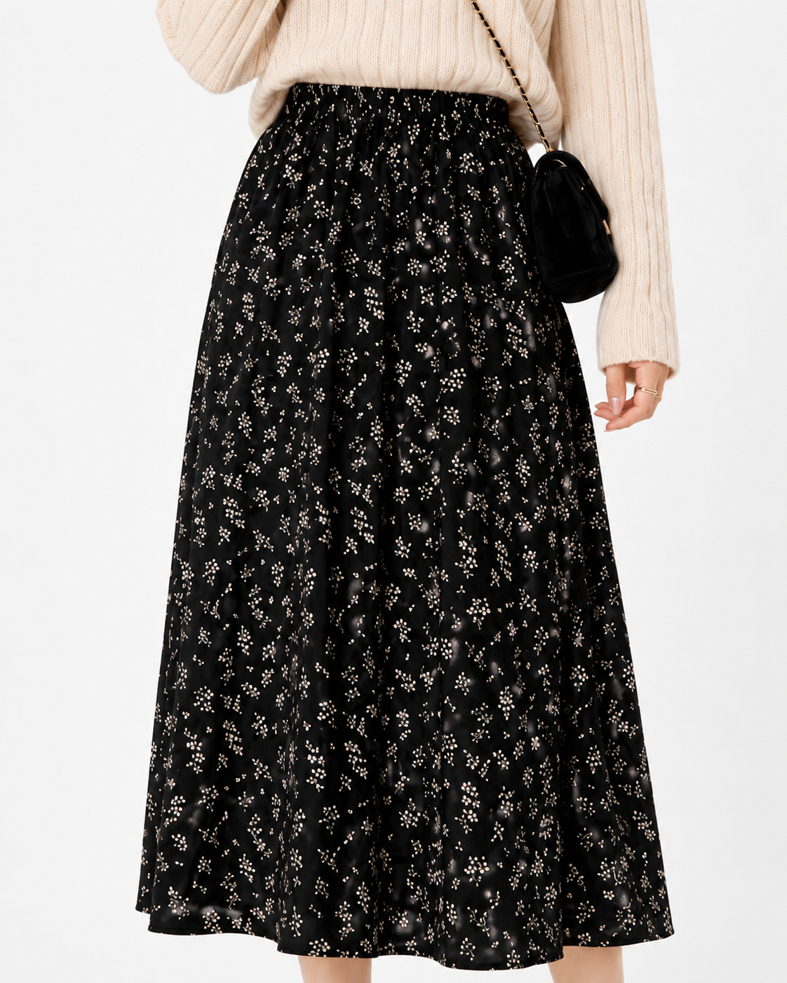 JANI Smocked Waist Skirt