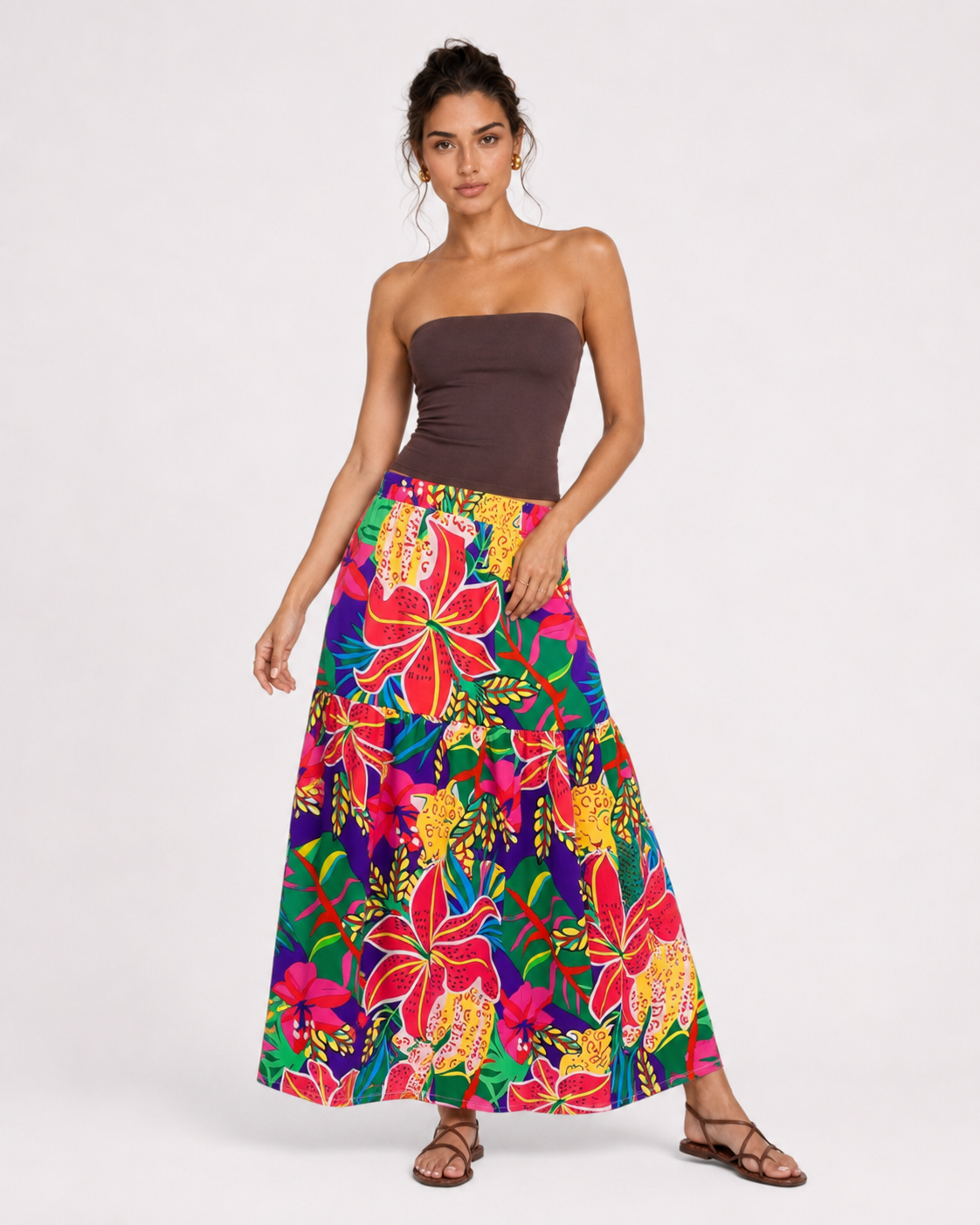 Rhea Smocked Waist Skirt