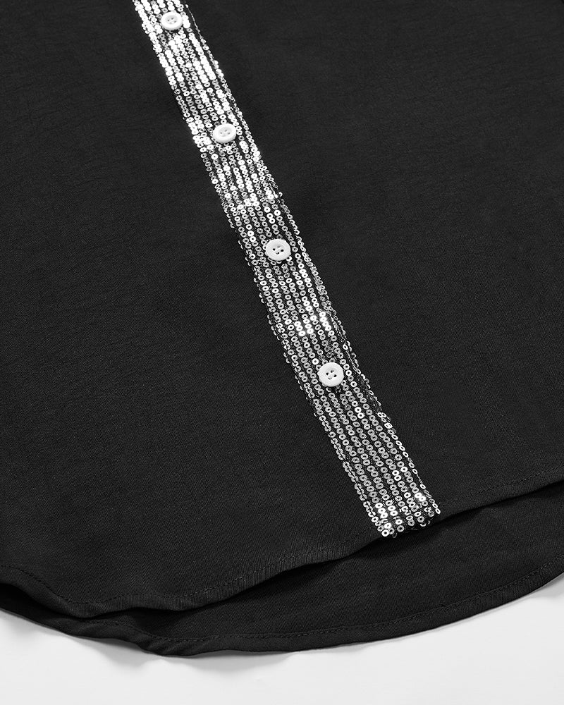 Anne | Casual Top with Sequin Details