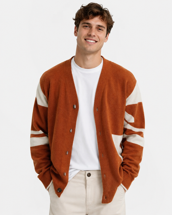 Andrew | Loose Patchwork Knitted Coat