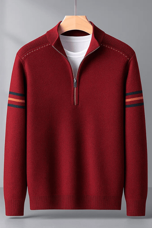 Lukas | Modern jumper with half zip