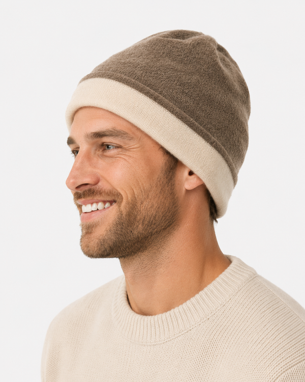Rowan | Reversible Cashmere Knit Beanie