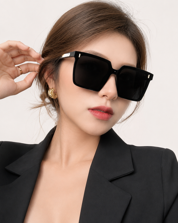 Zoey | Elegant Square Large Frame Sunglasses