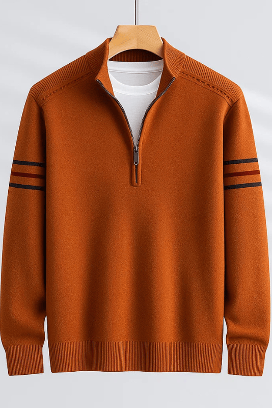Lukas | Modern jumper with half zip