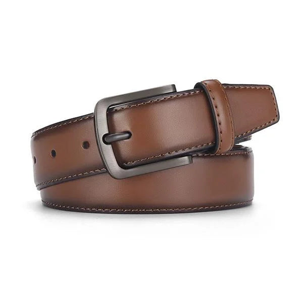Ryder | Leather Belt with Matte Metal Buckle