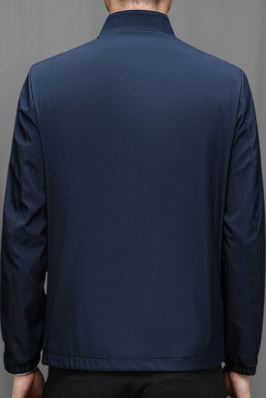 Moretti | Standing Collar Zipper Casual Jacket