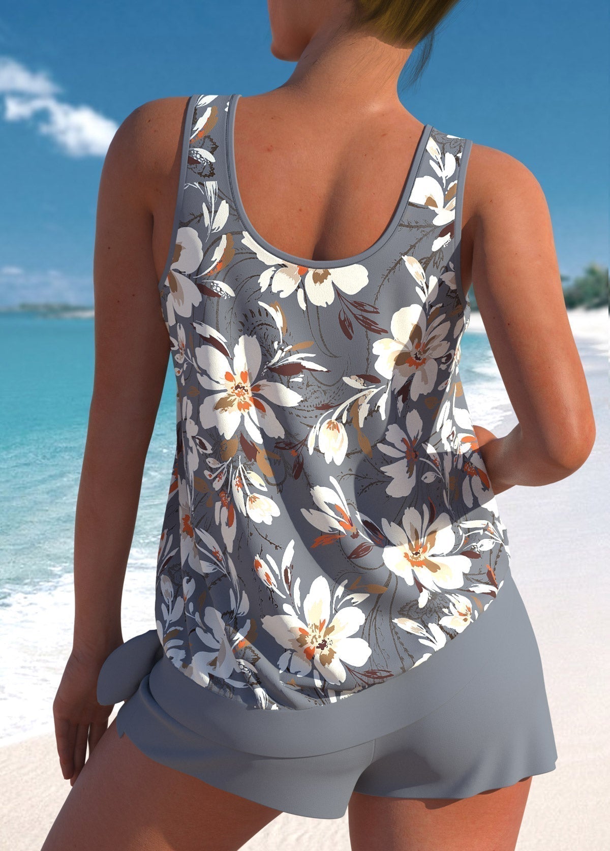 Helena | Floral Tankini Set