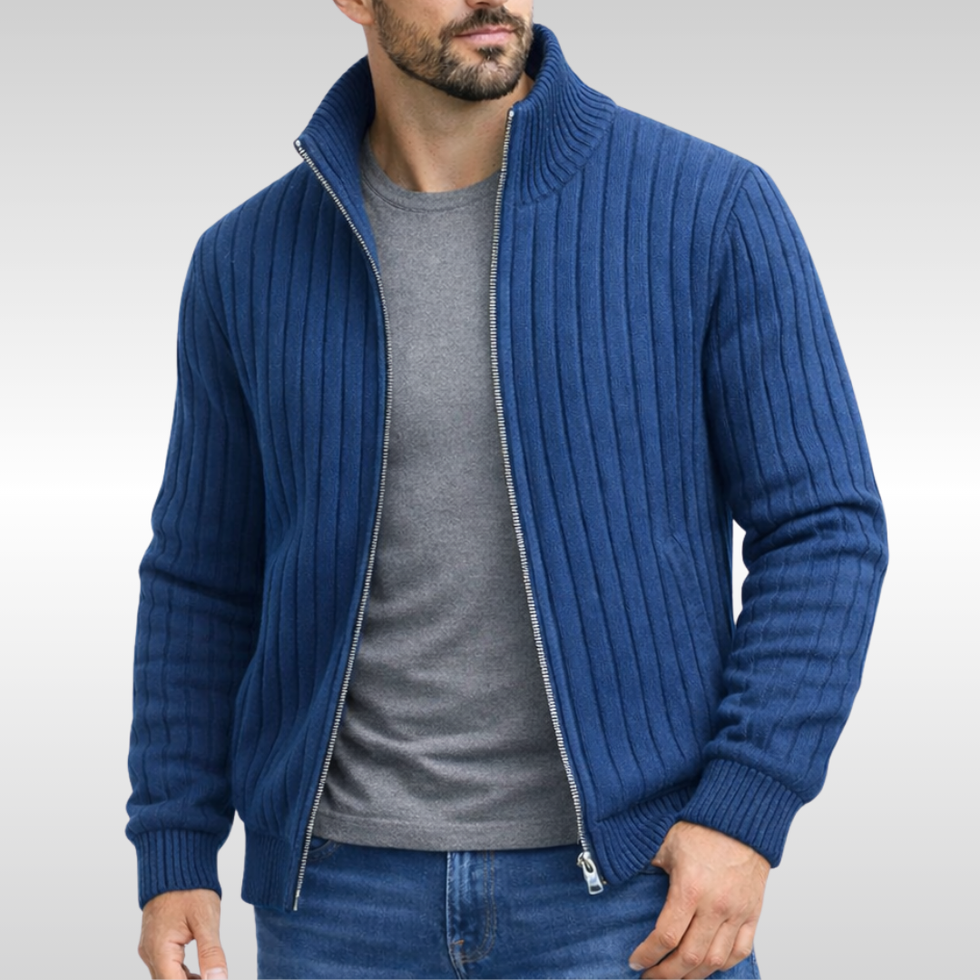 Roald | Classic Zip-Up Cardigan