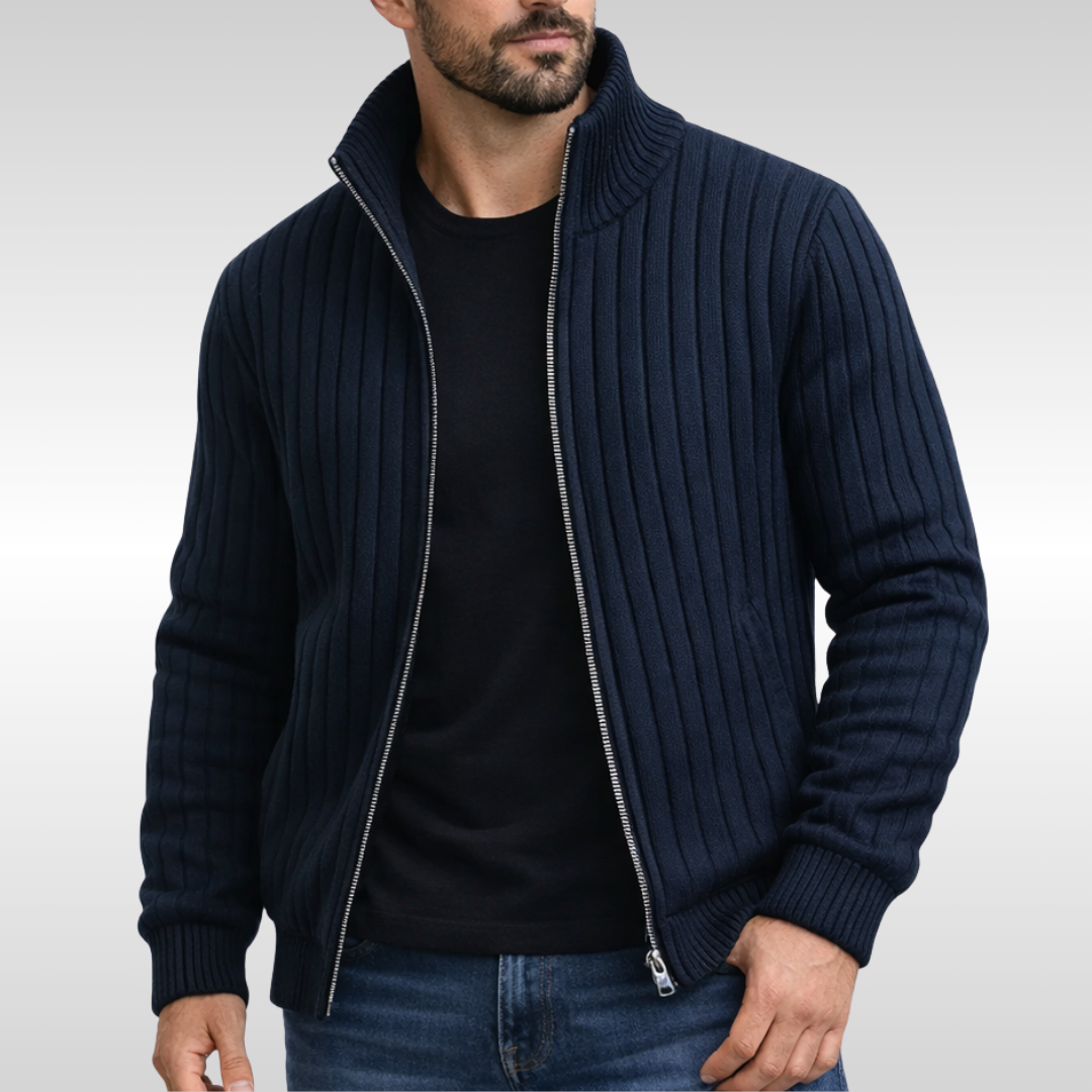 Roald | Classic Zip-Up Cardigan
