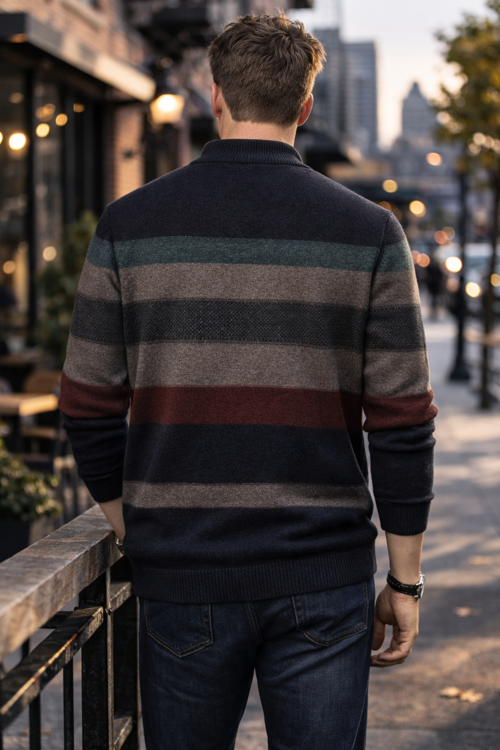 Keller | Thick Striped Sweater