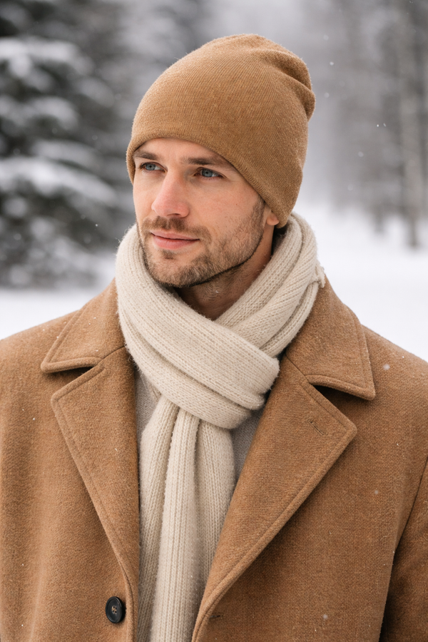 Rowan | Reversible Cashmere Knit Beanie