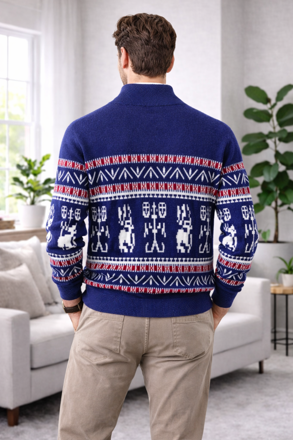 Norman | Nordic Pattern Cashmere Sweater