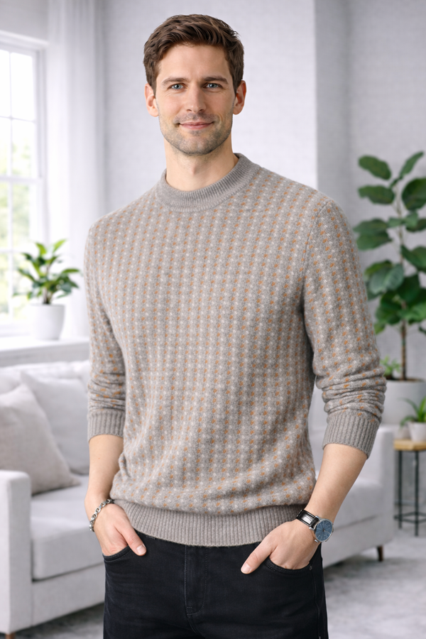 Luke | Textured Knitted Cashmereblend Sweater