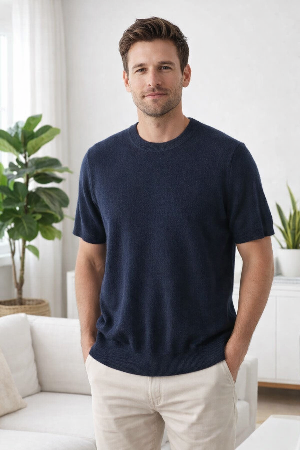 Max | Short Sleeve Cashmereblend Top