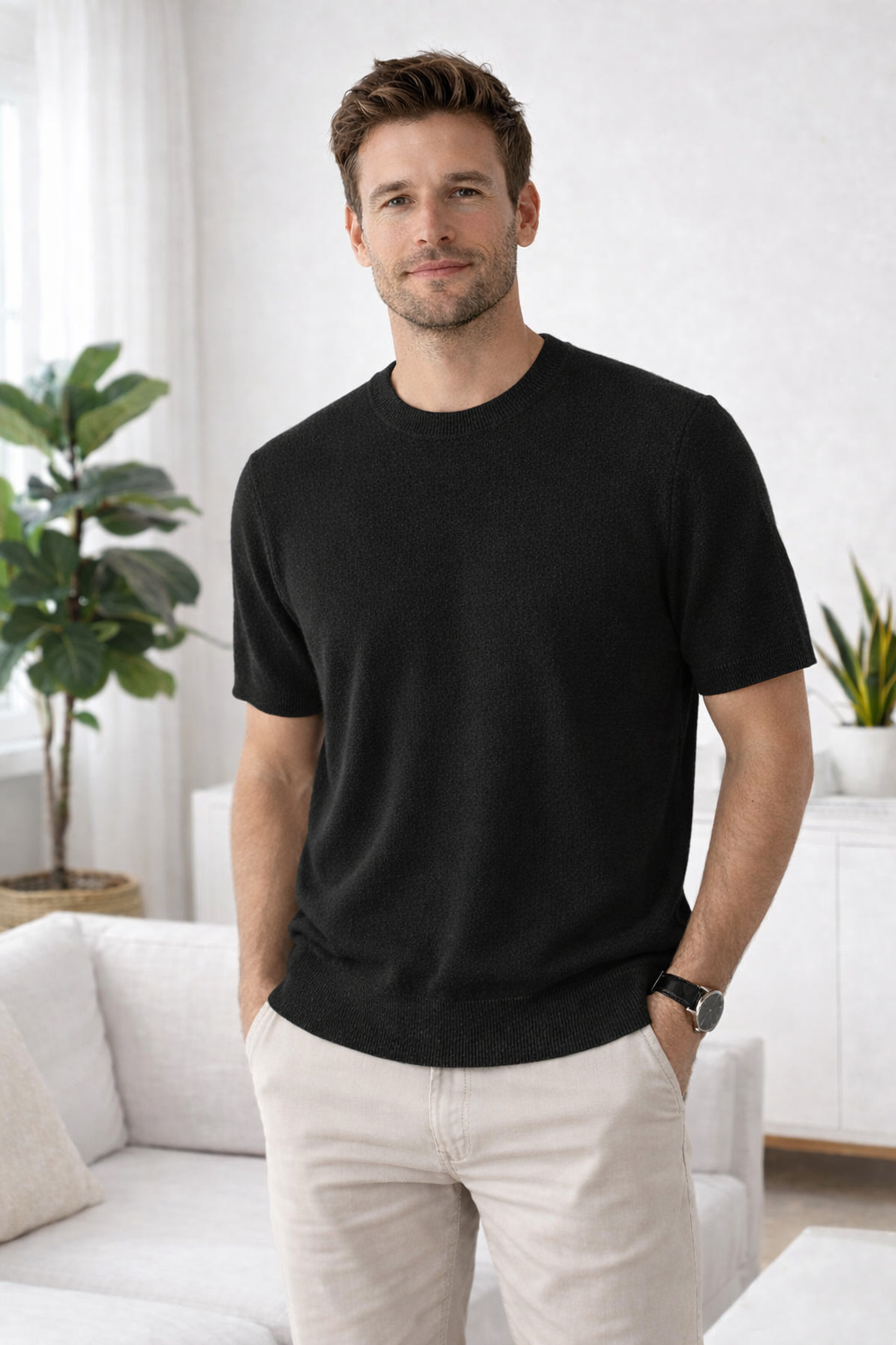 Max | Short Sleeve Cashmereblend Top