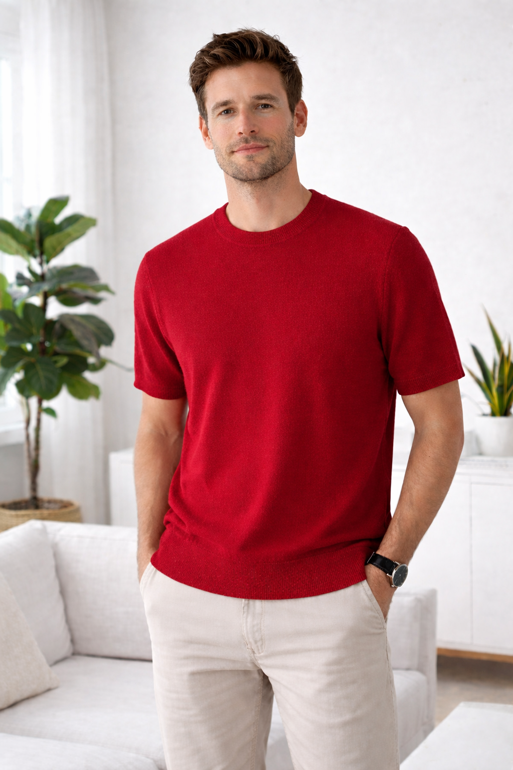 Max | Short Sleeve Cashmereblend Top