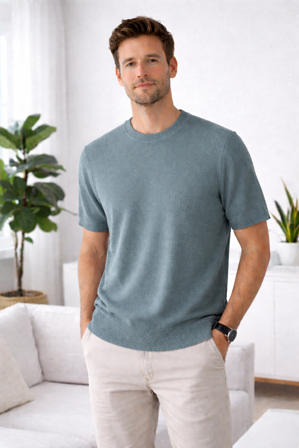 Max | Short Sleeve Cashmereblend Top