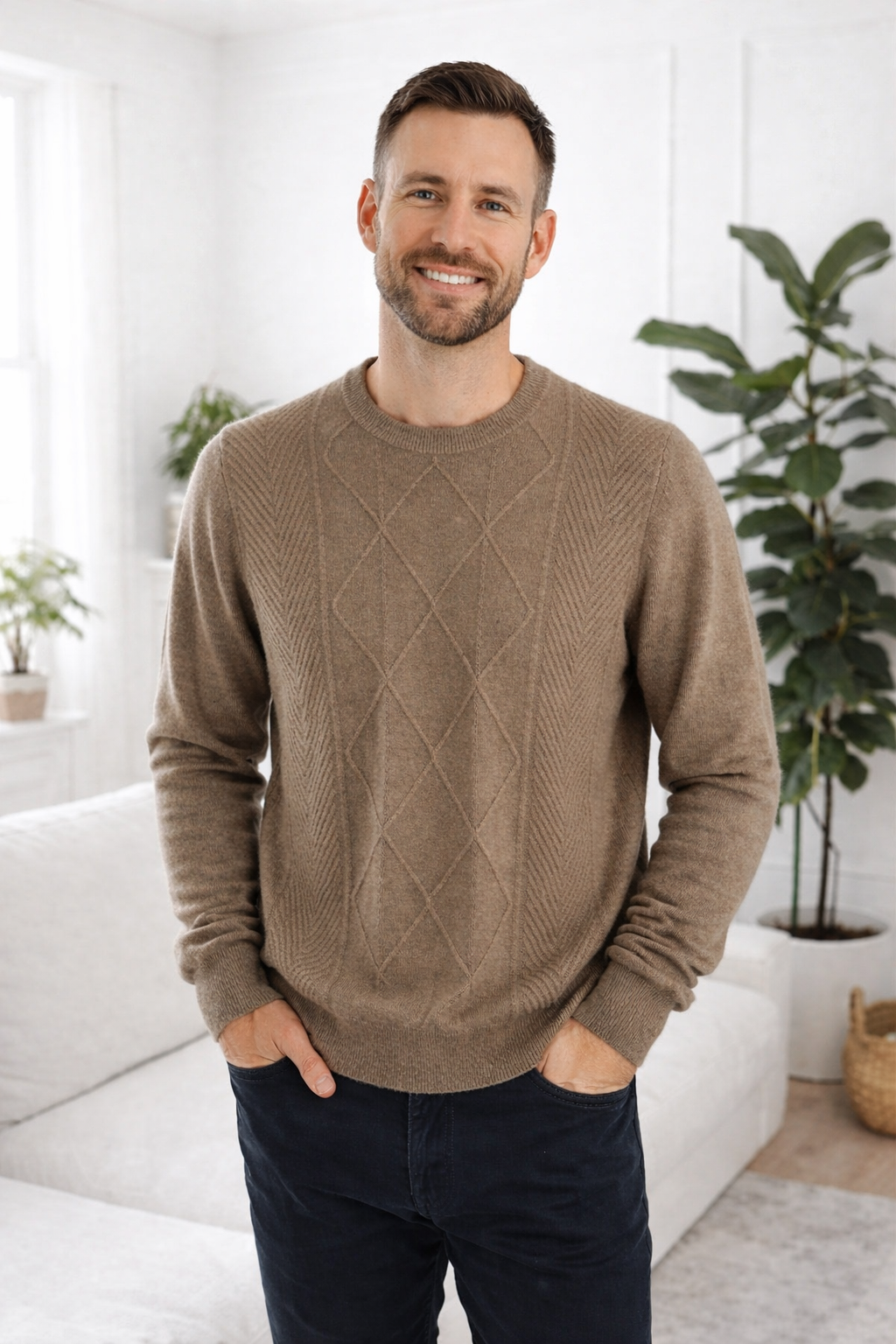 Axel | Diamond Knit Cashmereblend Sweater