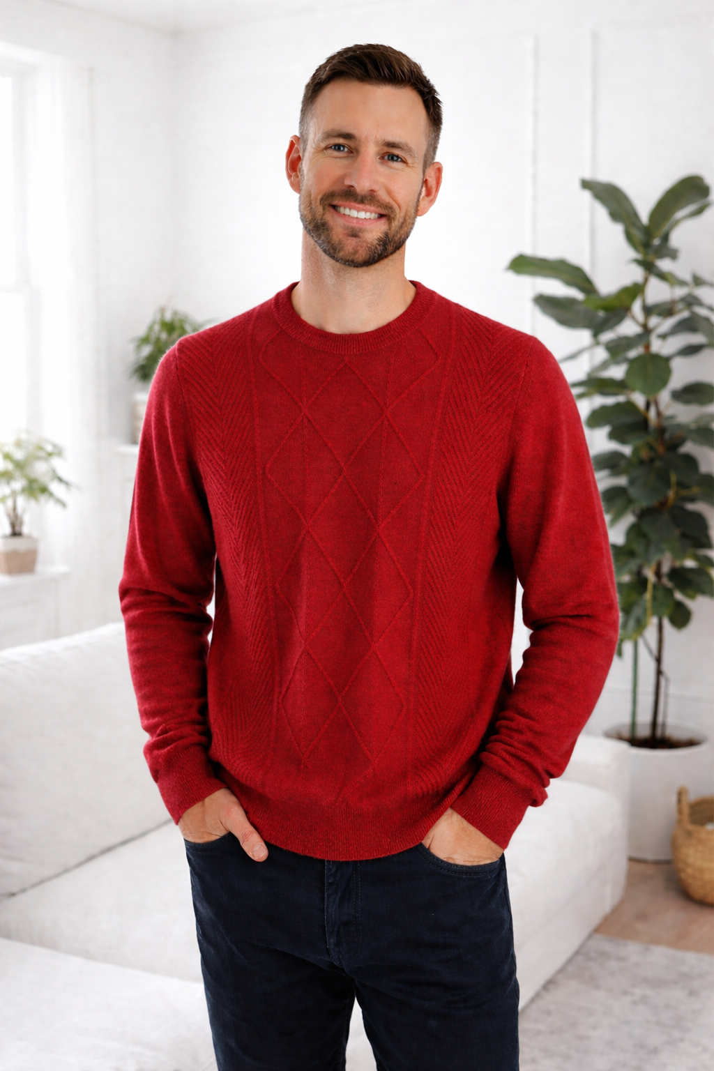 Axel | Diamond Knit Cashmereblend Sweater