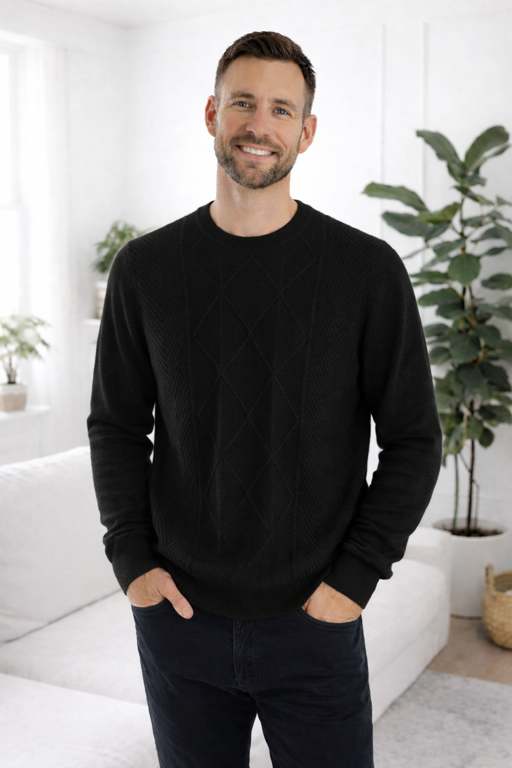 Axel | Diamond Knit Cashmereblend Sweater