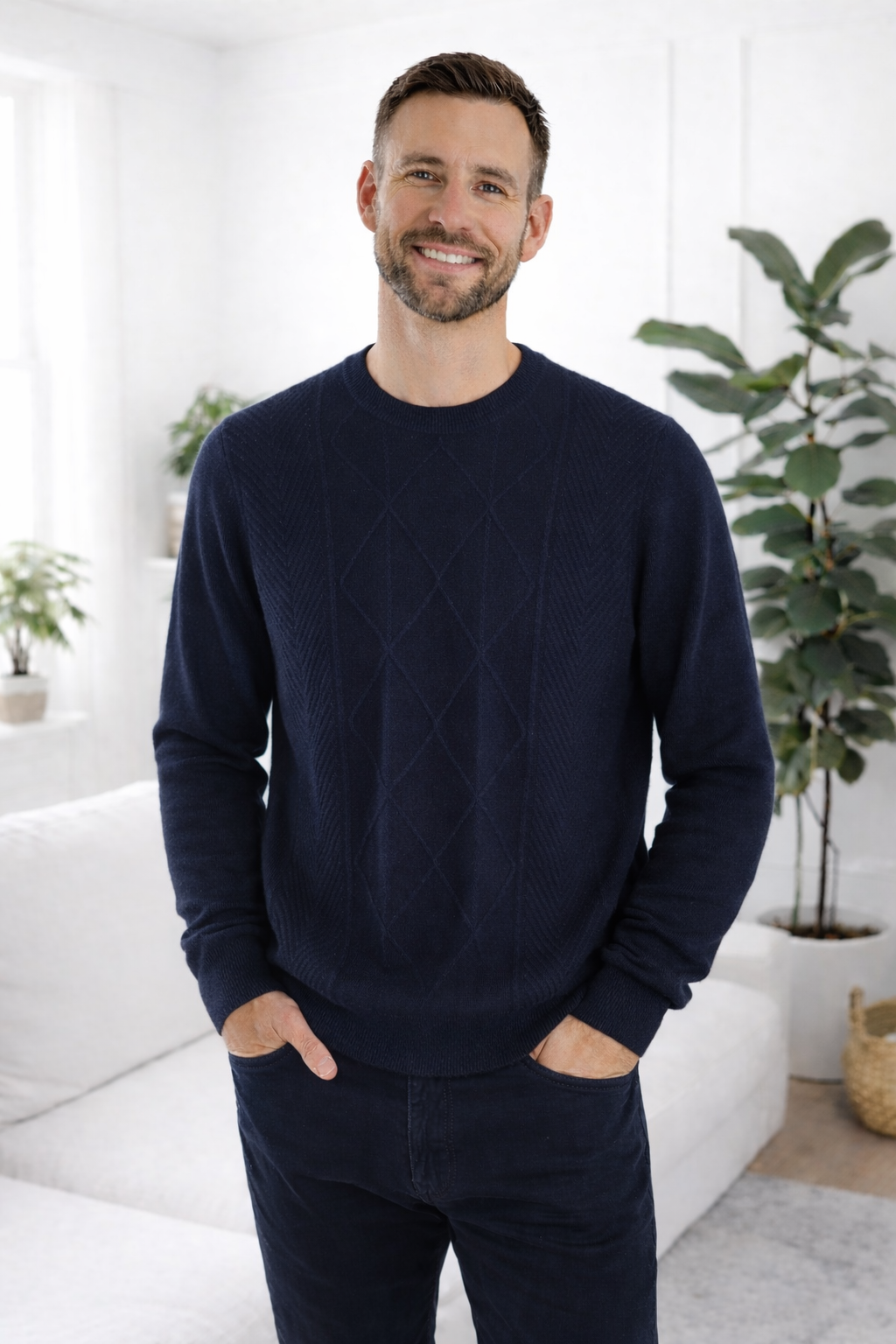 Axel | Diamond Knit Cashmereblend Sweater