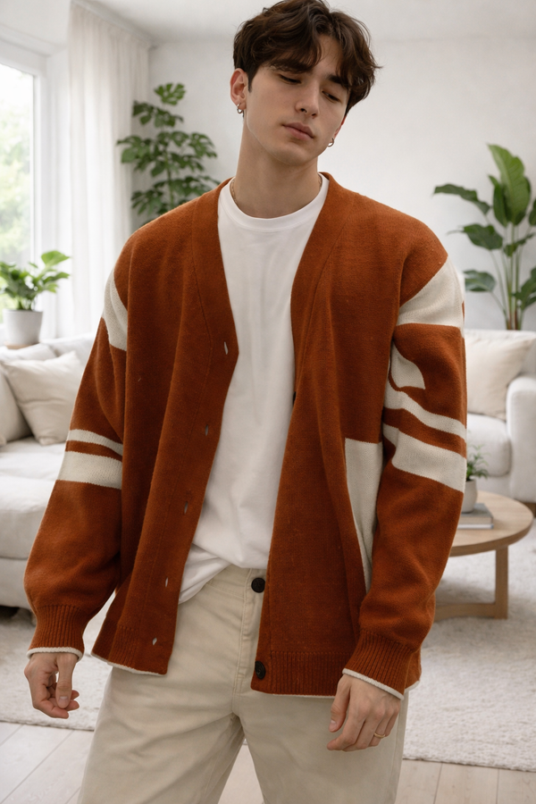 Andrew | Loose Patchwork Knitted Coat