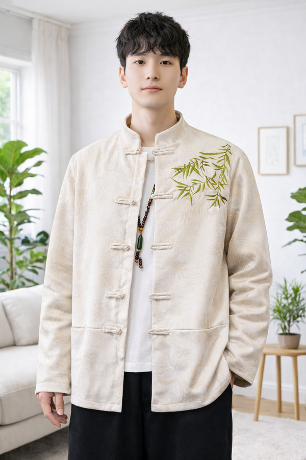 Chino | Embroideried Pocket Men's Jacket
