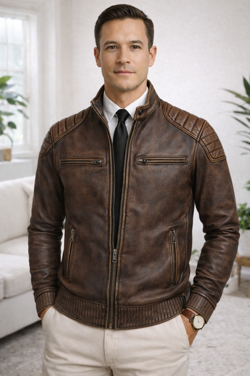 Vincent | Leather Jacket Vintage Feel