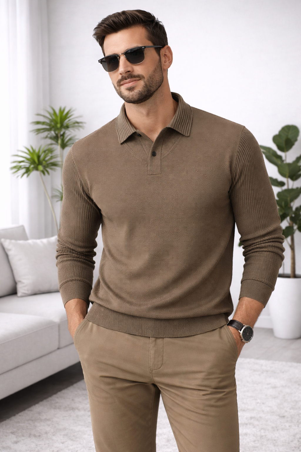 River | Striped Lapel Shirt