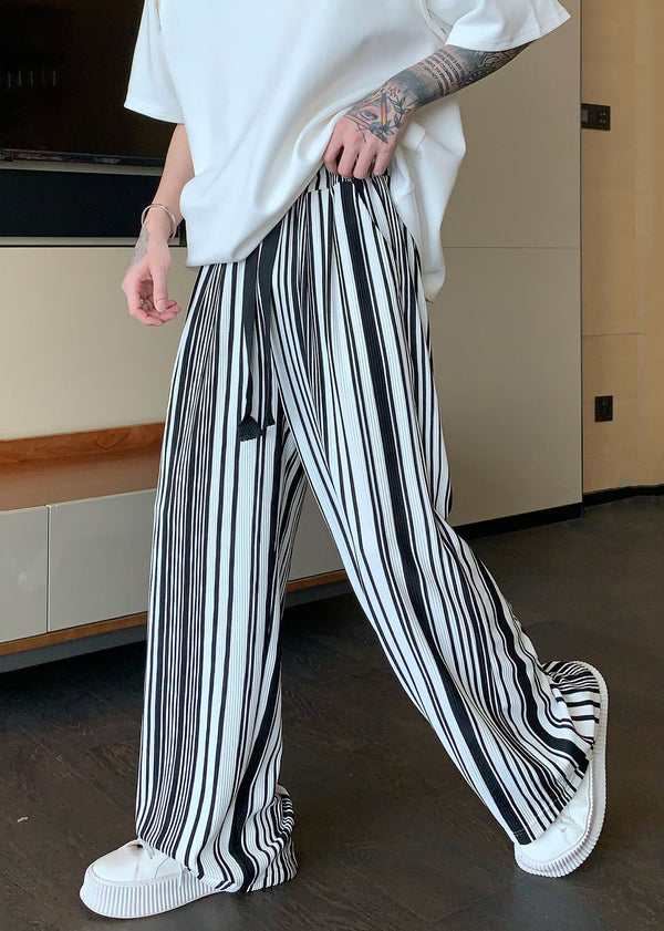 Cole | Oversized Striped Cotton Pants