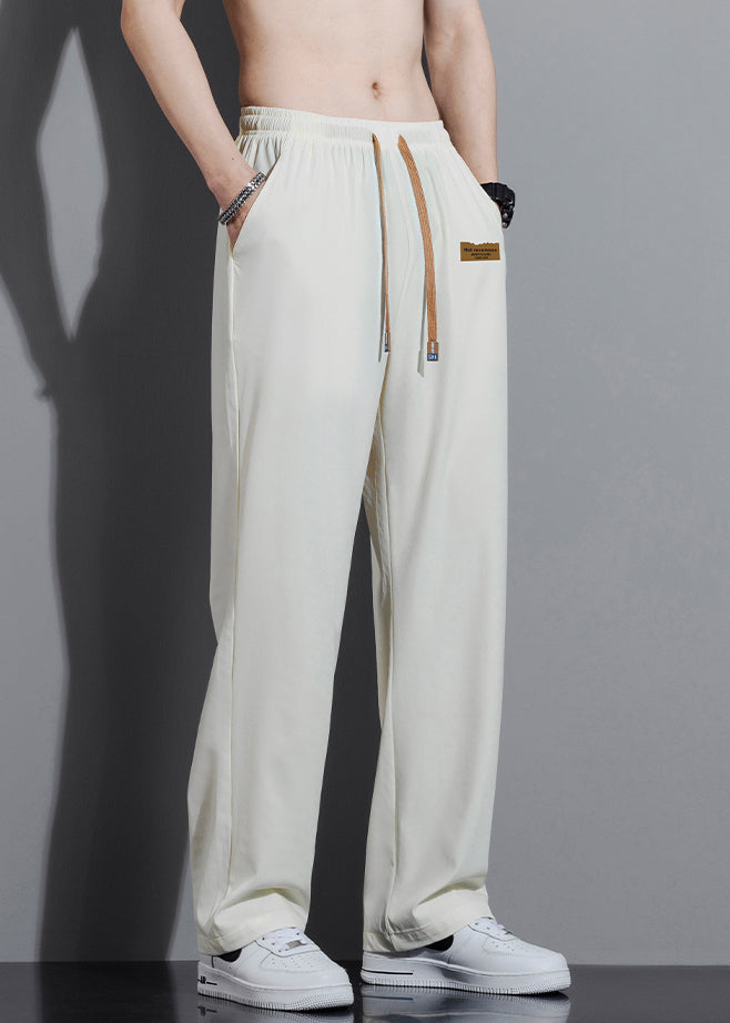 Travis | White Oversized Cotton Pants