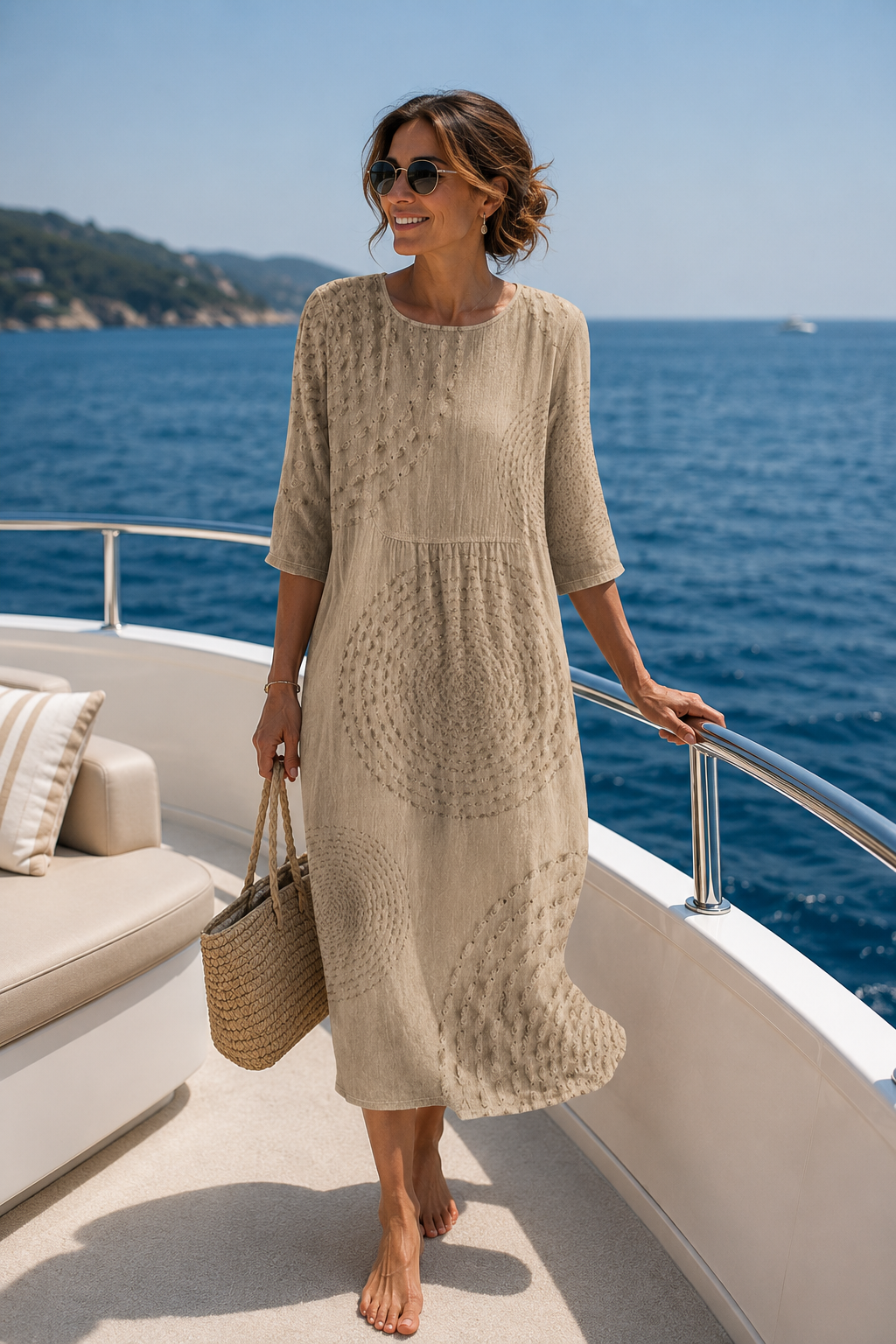 Dai | Casual Dress in Simple Solid Color Design