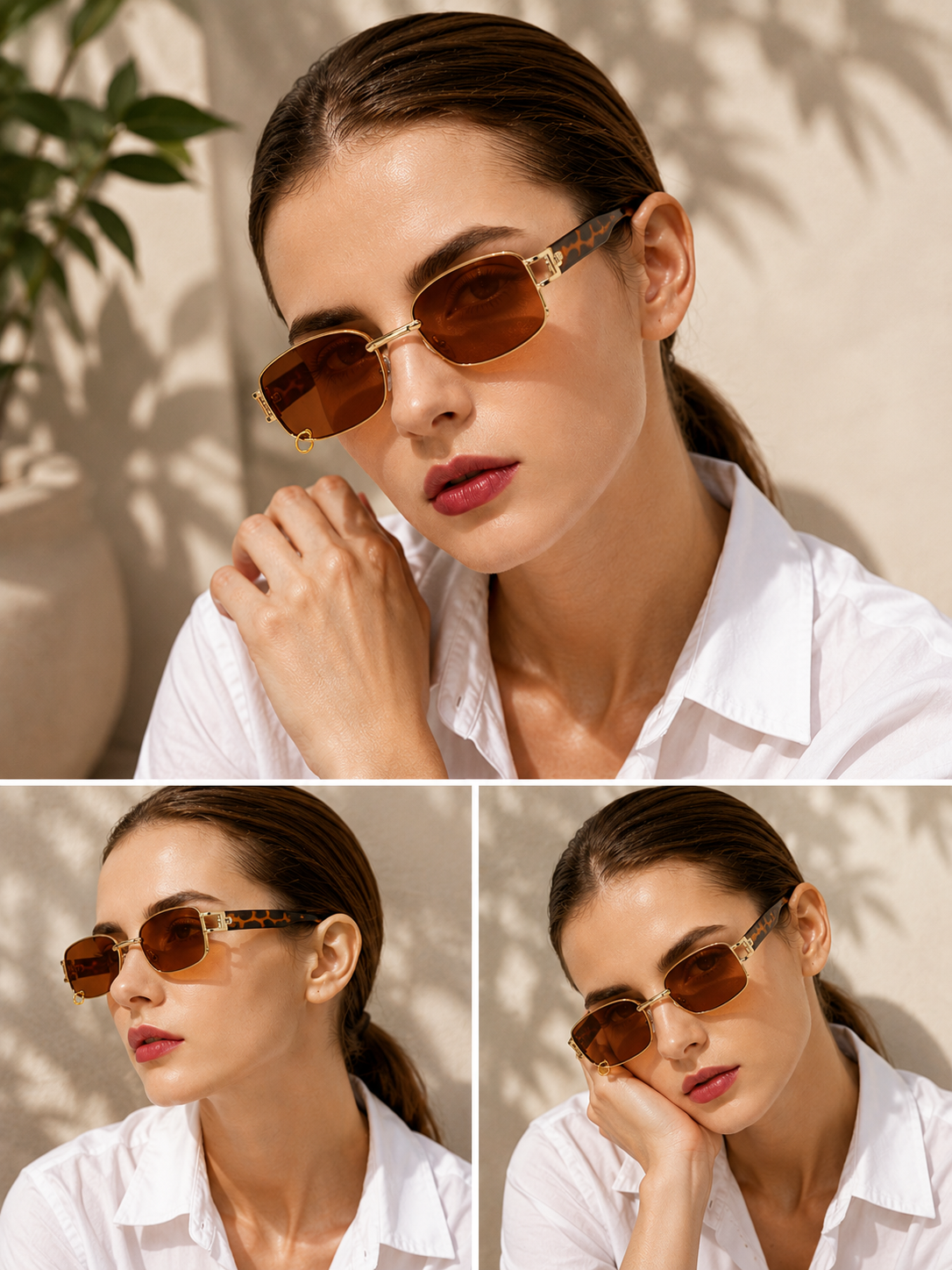 Atelier | Rectangular Frame Sunglasses