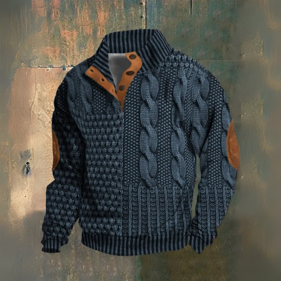 Gwydion | Patchwork Knit Sweater