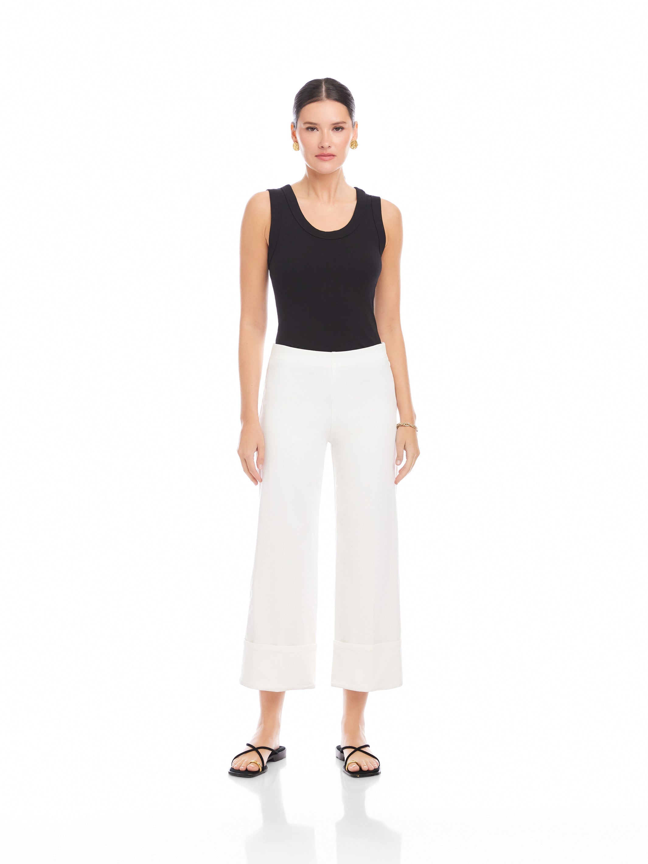 Regina Cuff Cropped Pants