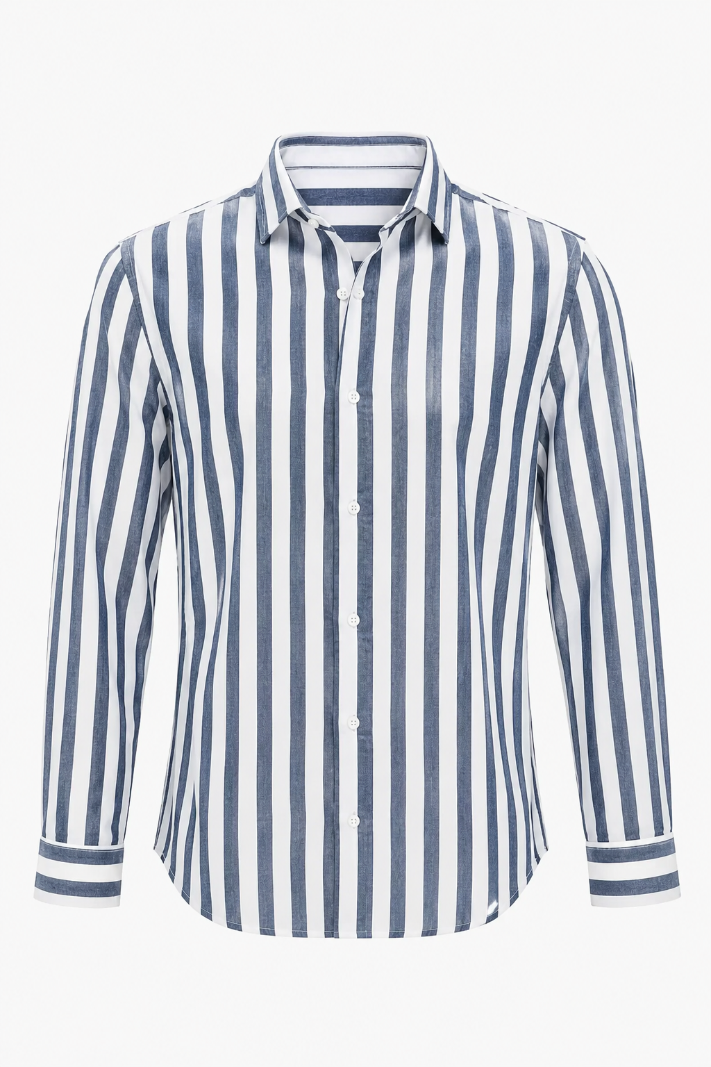 Jacki | Cotton Linen Striped Button Down Long Sleeve