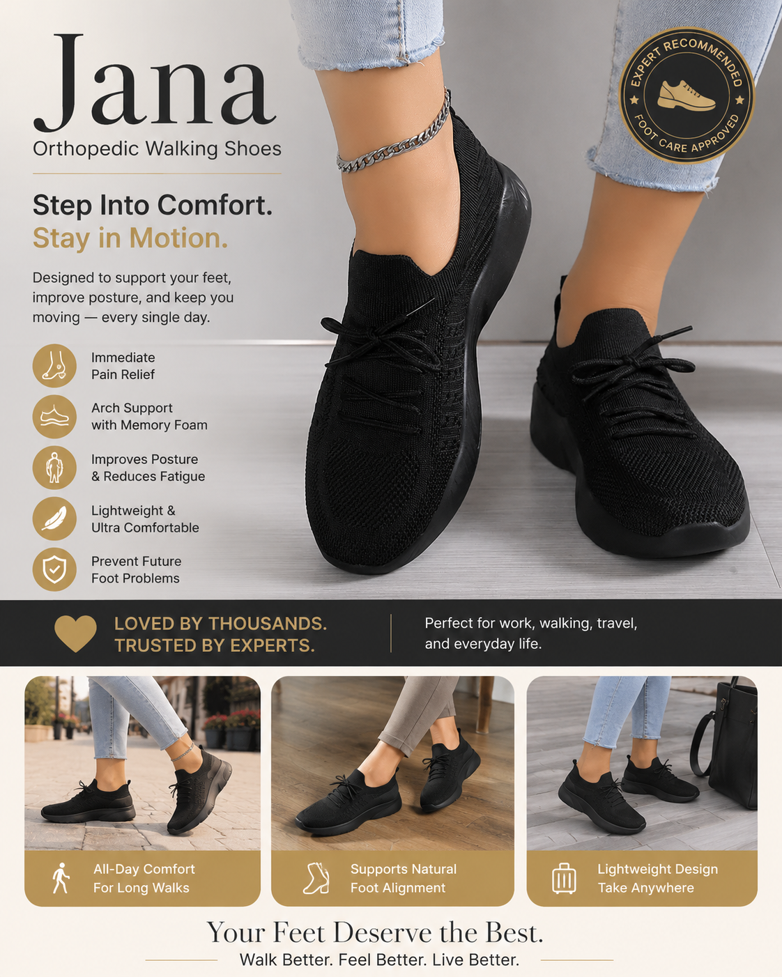 Jana | Orthopedic Walking Shoes