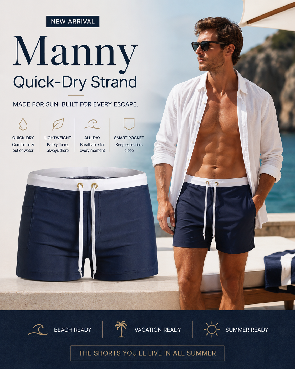 Manny | Quick-Dry Strand