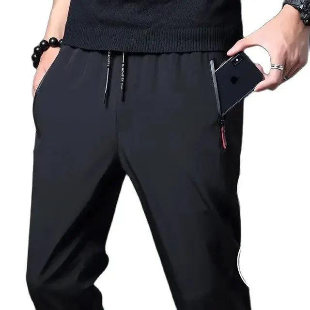 Jinu | Slim-Fit Jogger Pants with Elastic Waistband