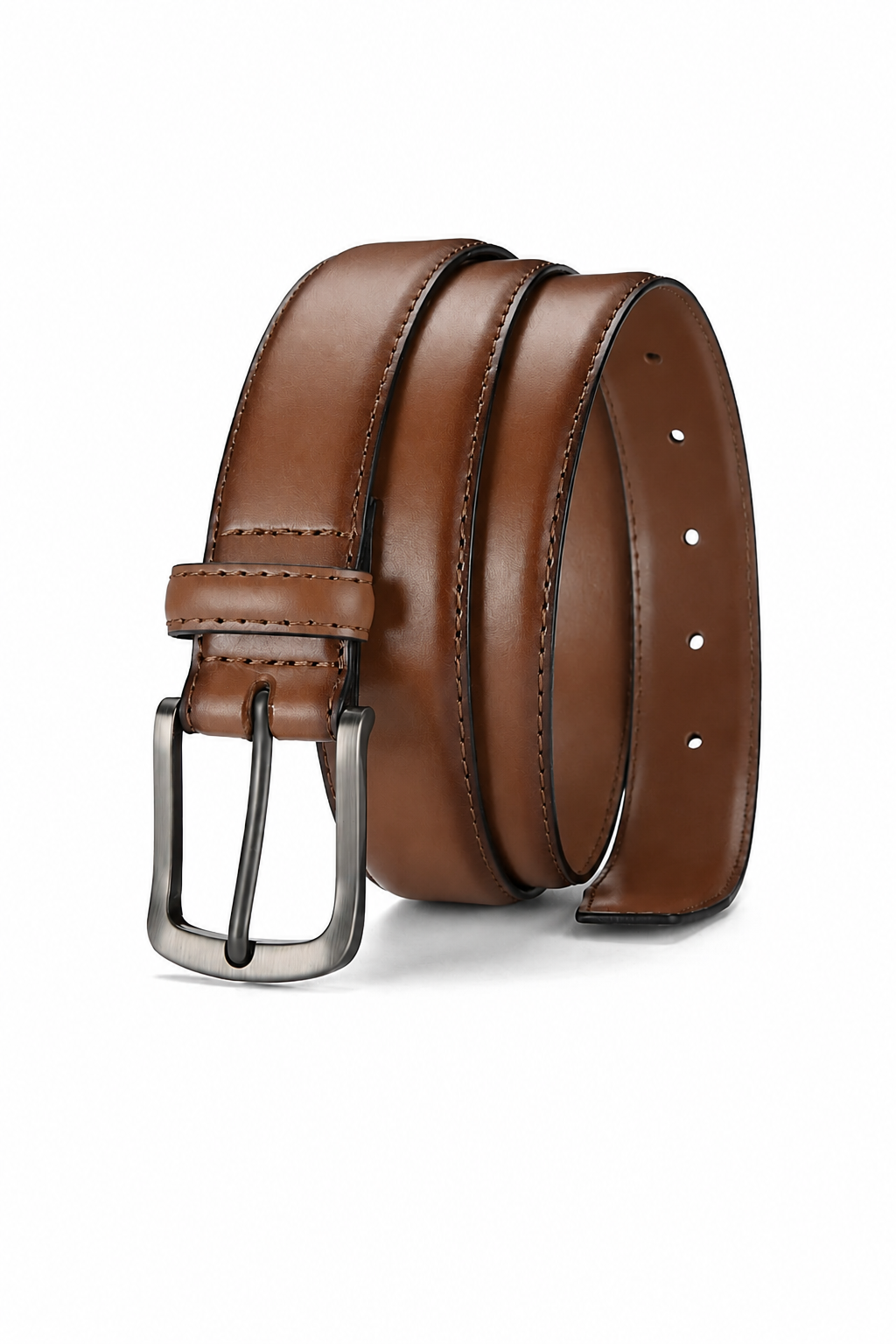 Ryder | Leather Belt with Matte Metal Buckle