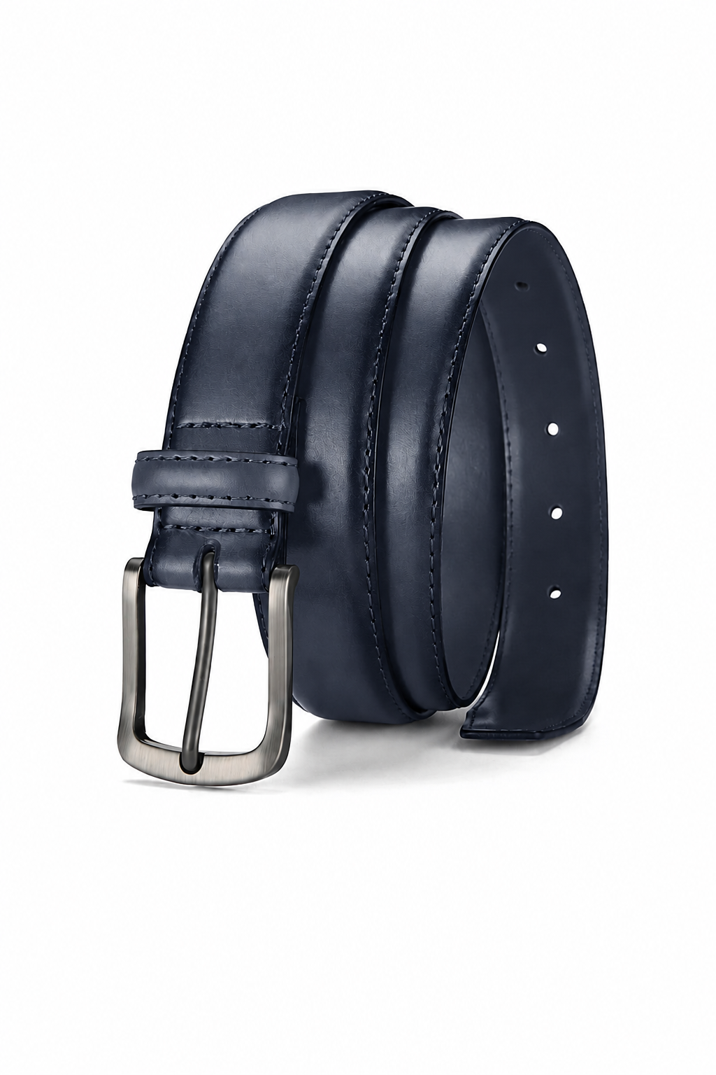Ryder | Leather Belt with Matte Metal Buckle
